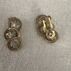 Gold and Silver Clip-On Earrings